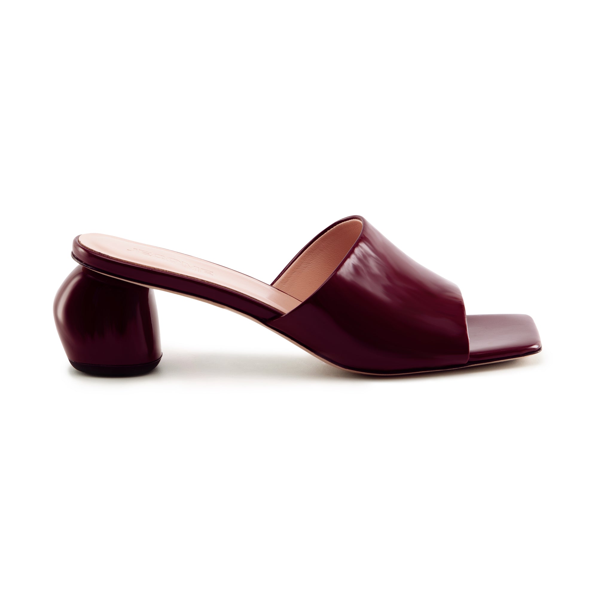 Heeled sandals Muse bordo