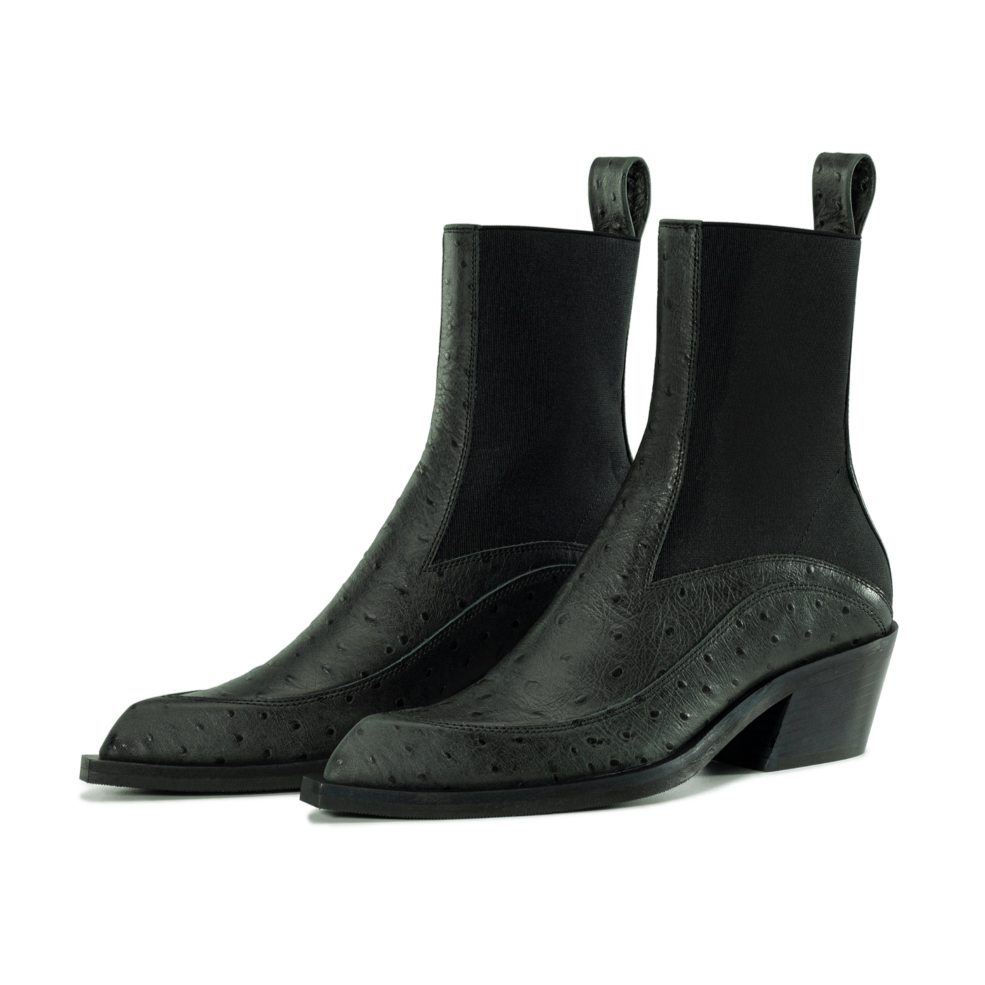 Ковбойки Emore темно-зелені Ostrich Edition