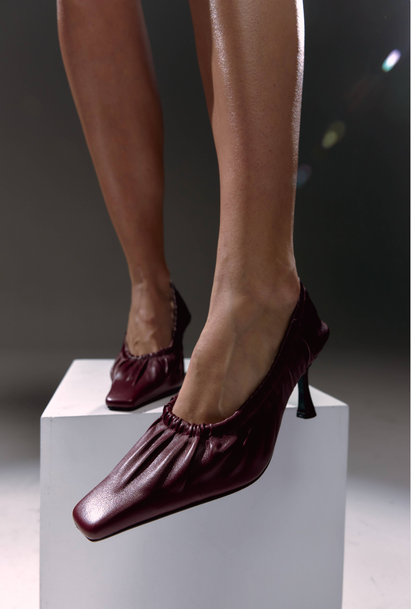 Туфлі Piega бургунді