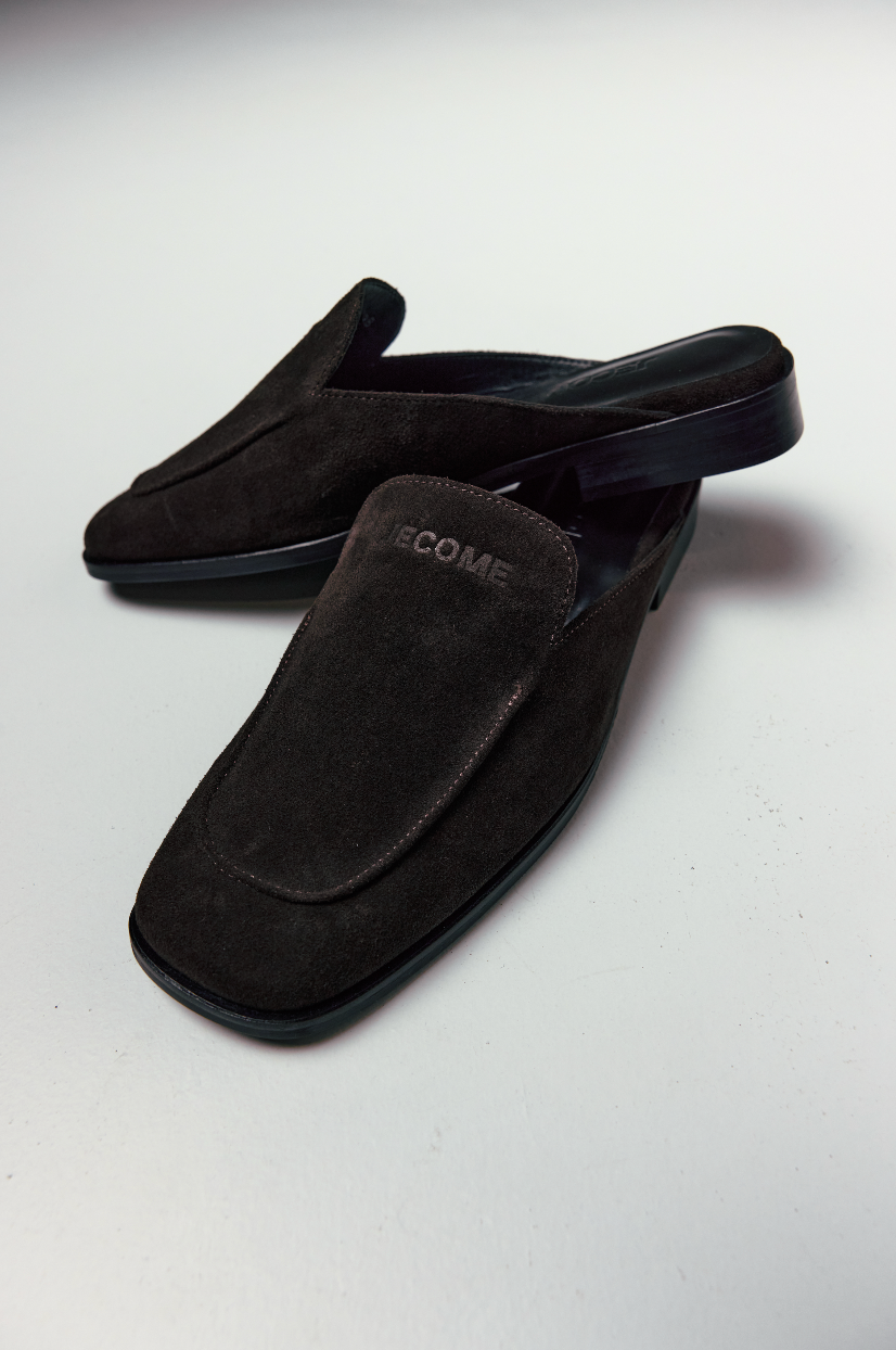 Mules Brick white