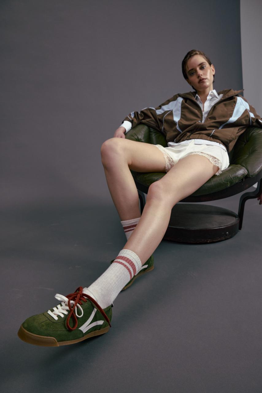 Кросівки Side B: GREEN SUEDE