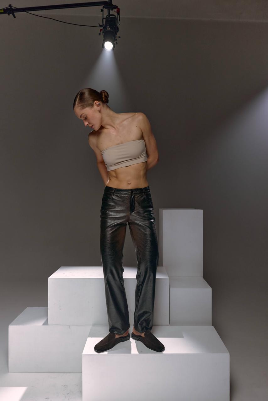 Мюлі Brick коричневий замш